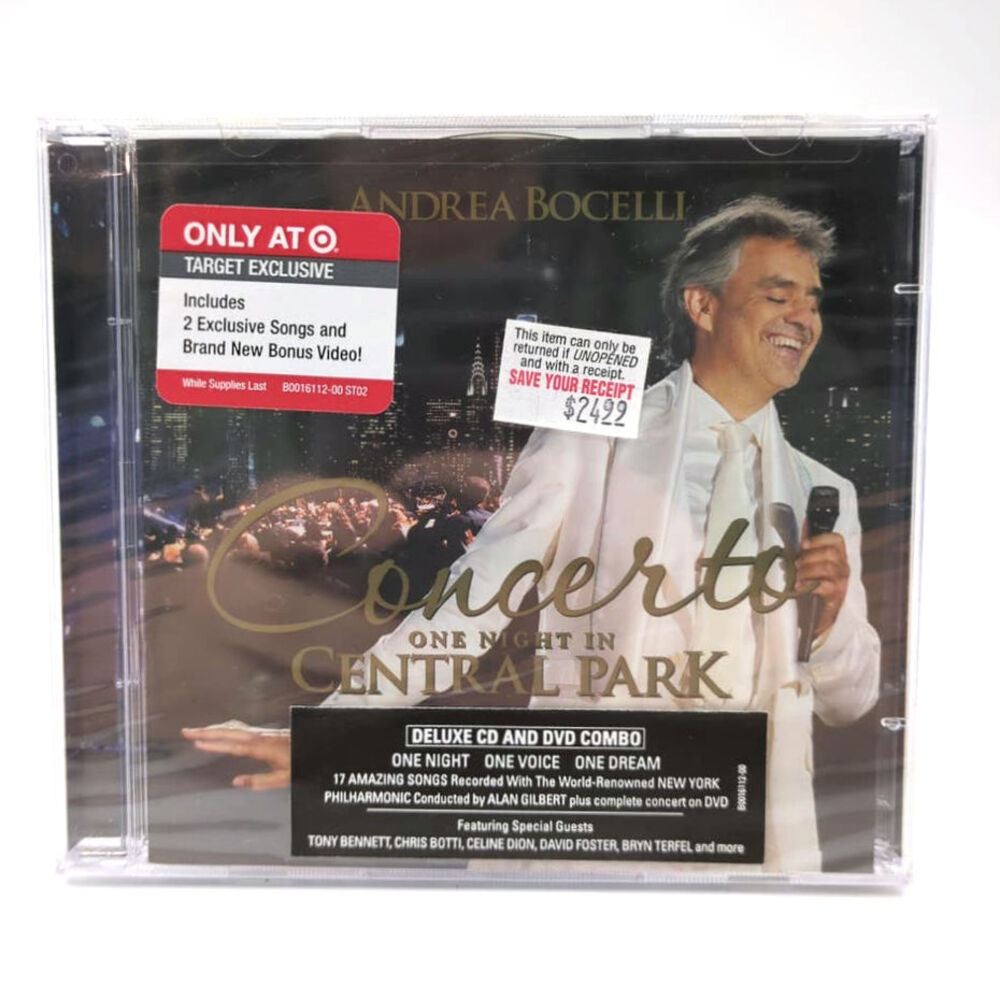 Concerto One Night in Central Park Andrea Bocelli CD 2011 Target Exclusive New